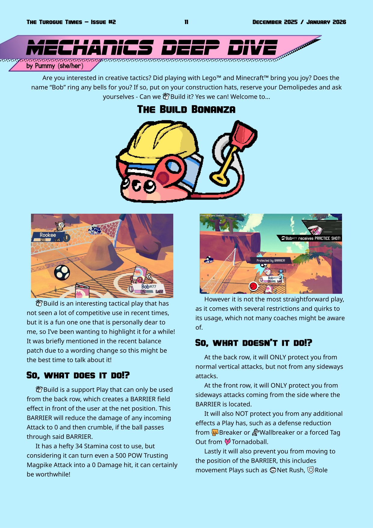 Page 11. Mechanic Deep Dive on Build